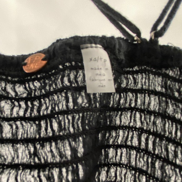 Free People Intimately Adella Black Crochet Lace Strappy Bralette Size XS NWT - Picture 8 of 12